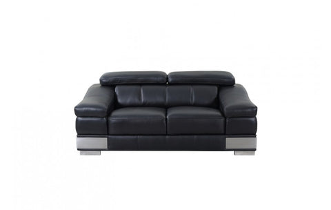 415 - Black Sofa LoveModel:  415-BLACK-2PC
