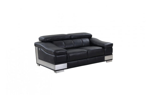 415 - Black Sofa LoveModel:  415-BLACK-2PC