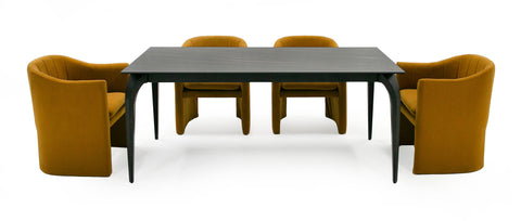 Modrest Suri Modern Black Ceramic Extendable 71" | 94 5" Dining Table Model VGYF-DT8937-BLK-DT