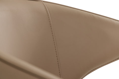 Modrest Suzie Modern Beige Vegan Leather & Black Dining Chair (Set Of 2) Model VGDW-J20323