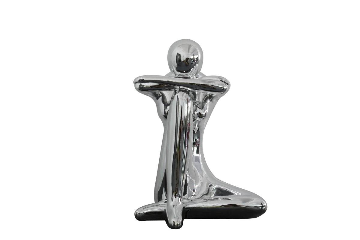 Modrest Resting Modern Silver Sculpture Model VGTHSZ-0406-SIL