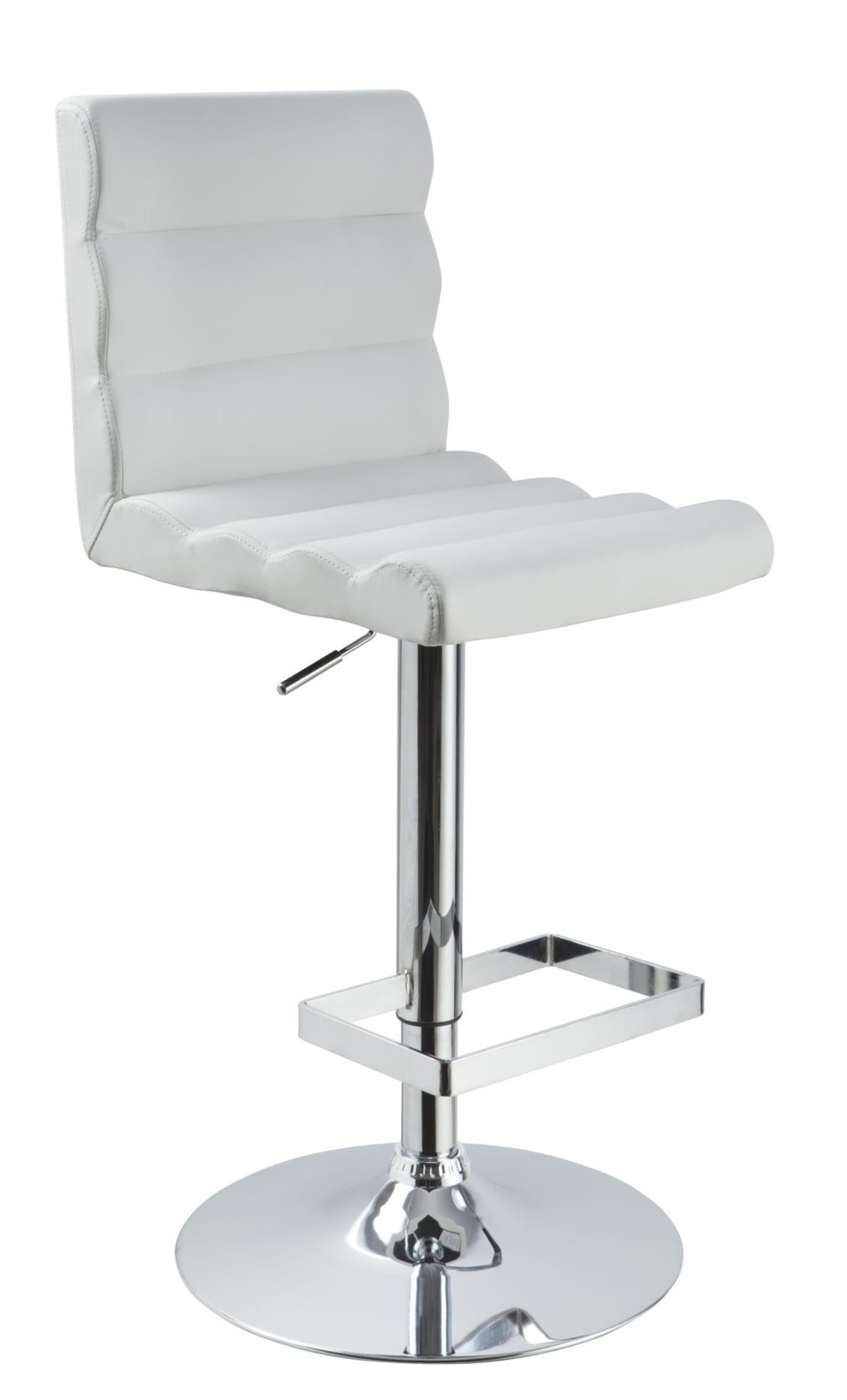 T1066 Eco Leather White Contemporary Bar Stool Model VGCBT1066N-WHT