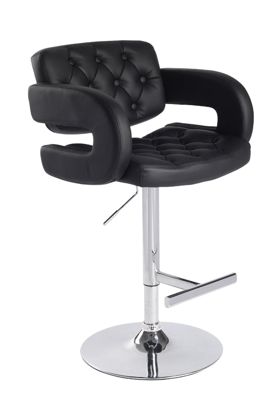 Modrest Elvas Modern Black Bar Stool Model VGCBT-1084-BLK