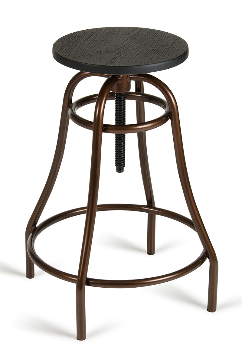 Modrest Fritch Modern Black & Bronze Bar Stool Model VGCBT-14008