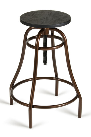 Modrest Fritch Modern Black & Bronze Bar Stool Model VGCBT-14008