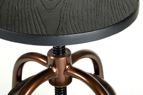 Modrest Fritch Modern Black & Bronze Bar Stool Model VGCBT-14008