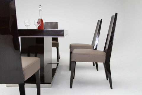 Noble Modern Ebony Lacquer Dining Table Model VGHB131T-EBONY