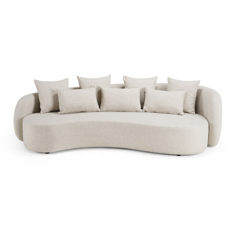 Renava Tabarca Outdoor Beige Fabric 4 Seat Sofa Model VGVK-F017-3L-BGE
