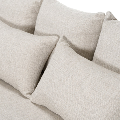 Renava Tabarca Outdoor Beige Fabric 3 Seat Sofa Model VGVK-F017-2U-V1-BGE