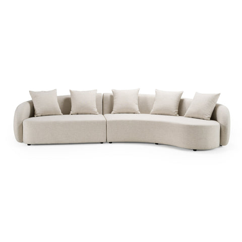 Renava Tabarca Outdoor Beige Fabric Sectional Sofa Model VGVK-F0172-R-2UL-BGE