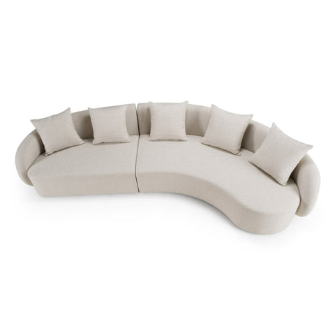 Renava Tabarca Outdoor Beige Fabric Sectional Sofa Model VGVK-F0172-R-2UL-BGE