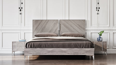 Nova Domus Alexa Italian Modern Grey Nightstand Model VGACALEXA-NS