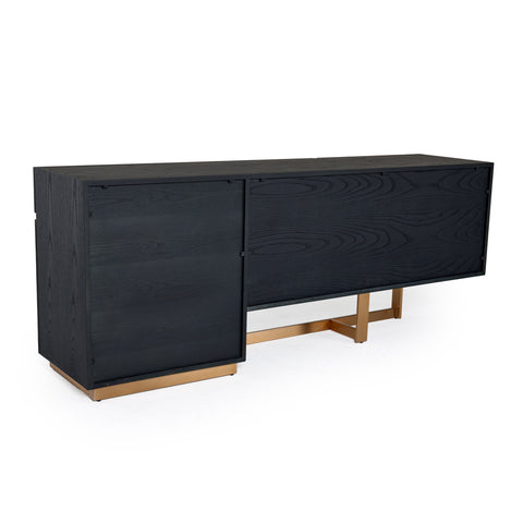 Modrest Tasha Modern Black Ash & Brushed Gold Buffet Model VGVCG2308-BUF