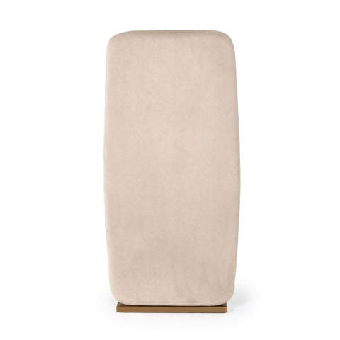 Modrest Tasha Modern Light Beige Grey Velvet & Brushed Brass Dining Chair (Set Of 2) Model VGVC-B2133-LTGRY