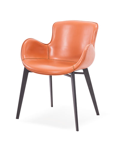 Modrest Tayla Modern Cognac Eco Leather Dining Chair By VIG Furniture