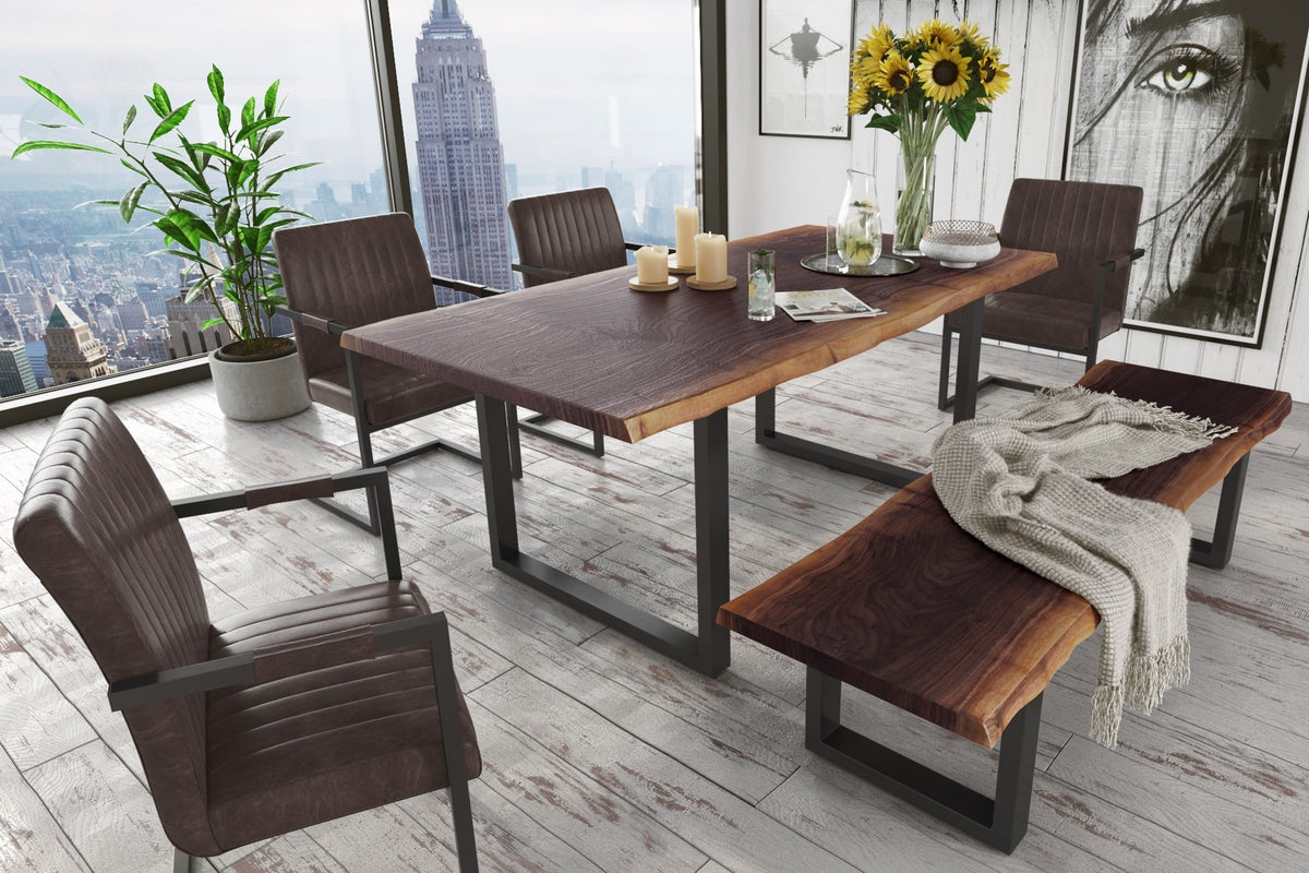 Modrest Taylor Modern Live Edge Wood Small 79" Dining Bench Model VGEDPRO220002
