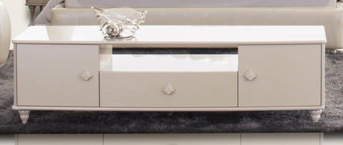 Modrest Tinger Modern Off White Tv Stand Model VGSLE-TINGER-TV