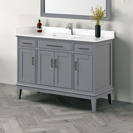 Soline Vanity Set Model Tm-Ct003Wh-48+03Gy By Furniture Of America 