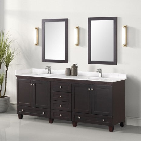 Oliva Vanity Set W/ Mirror Model Tm-Ct006Wh-80+11Es+M By Furniture Of America 