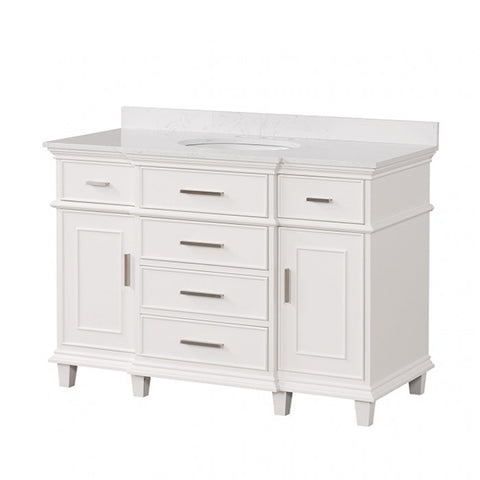 Zadar Vanity Set Model Tm-Ct009Wh-48+09Wh By Furniture Of America 