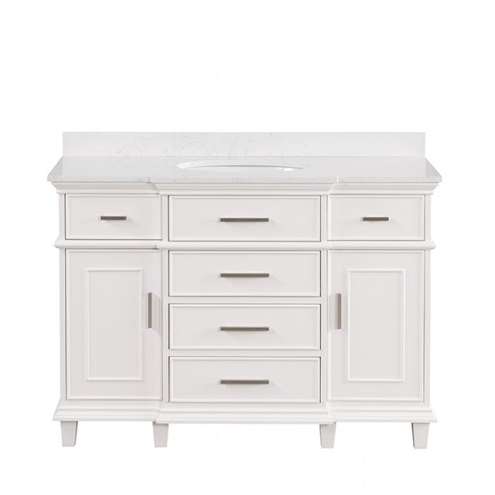 Zadar Vanity Set Model Tm-Ct009Wh-48+09Wh By Furniture Of America 