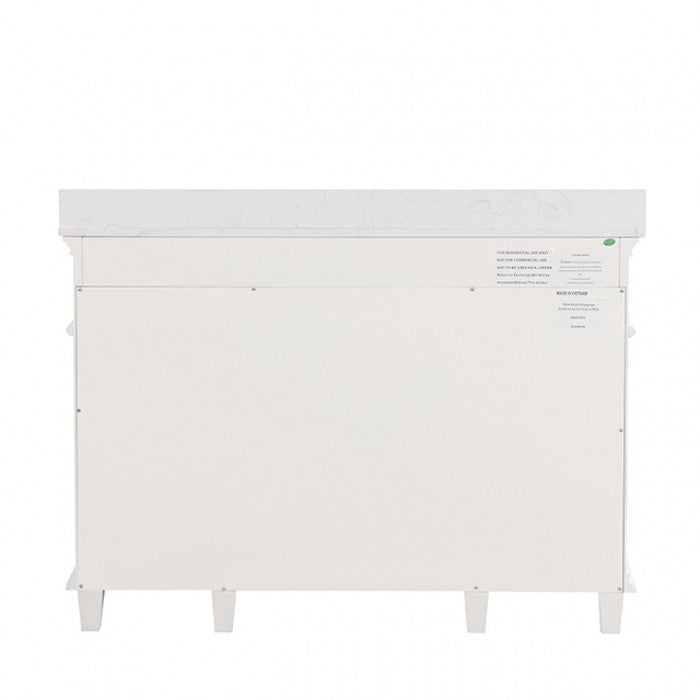 Zadar Vanity Set Model Tm-Ct009Wh-48+09Wh By Furniture Of America 