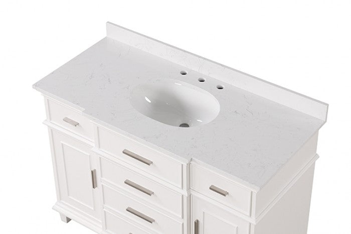 Zadar Vanity Set Model Tm-Ct009Wh-48+09Wh By Furniture Of America 