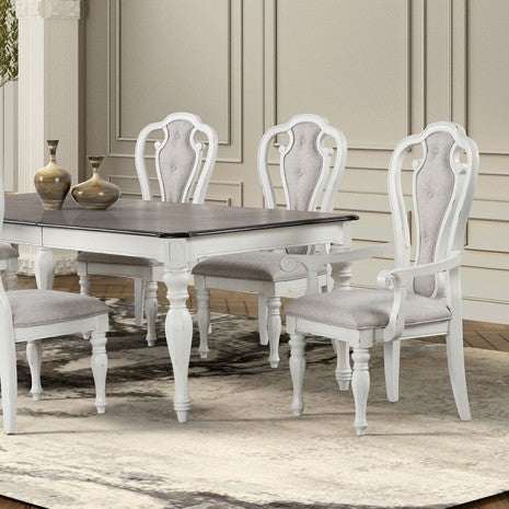 Orford 7 Pc. Dining Set Model Tm3050Wh-T-7Pc-Arm Chair By Furniture Of America 