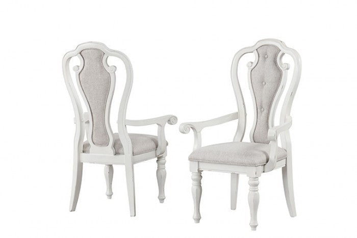 Orford 7 Pc. Dining Set Model Tm3050Wh-T-7Pc-Side Chair By Furniture Of America 
