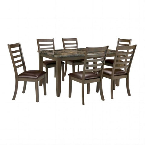 Adia 7 Pc. Dinning Table Set Model Tm3103T-7Pk-Side Chair By Furniture Of America 