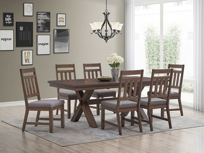 Pottsville 7 Pc. Dining Set Model Tm3109T-7Pc-Chair By Furniture Of America 