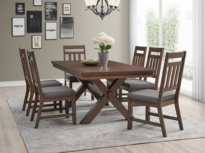 Pottsville 7 Pc. Dining Set Model Tm3109T-7Pc-Chair By Furniture Of America 