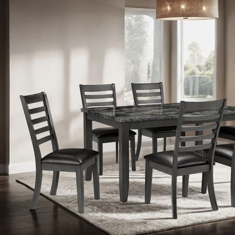 Adia 7 Pc. Dinning Table Set Model Tm3110T-7Pk-Side Chair By Furniture Of America 