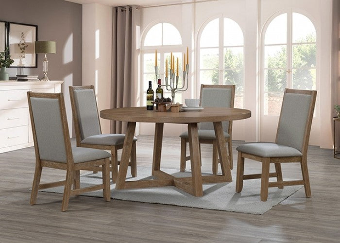Everett 5 Pc. Round Table Dining Set Model Tm3111T-5Pc-Chair By Furniture Of America 