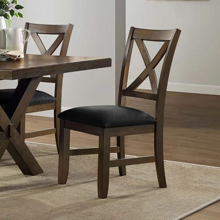 Murray 7 Pc. Dining Set Model Tm3114T-7Pc-Bk-Chair By Furniture Of America 