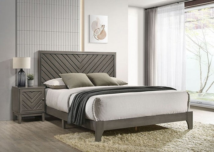 Vitas Queen Bed Model Tm7501Gy-Q By Furniture Of America 