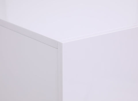 Modrest Token Modern Glossy White & Stainless Steel Chest Model VGVCJ815-5H-WHT-3-3