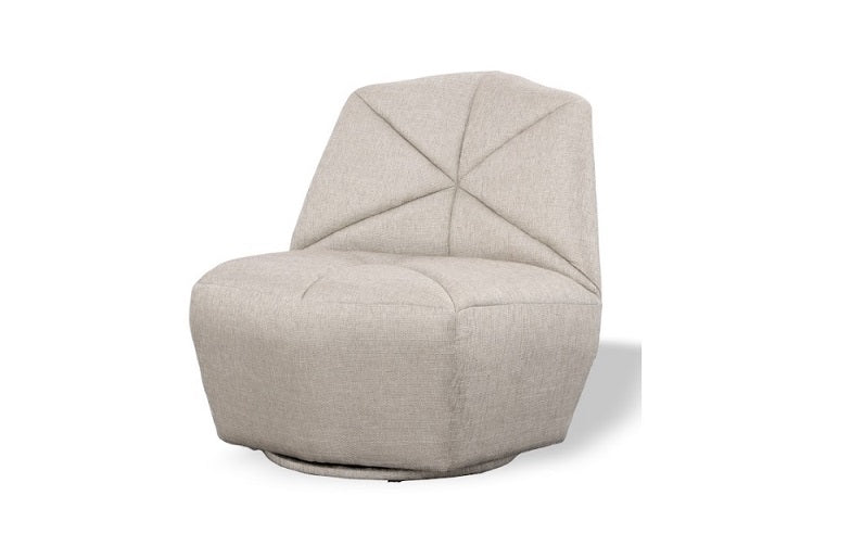 Divani Casa Tomlin Contemporary Grey Woven Fabric Accent Chair Model VGODZW-20092-GRY-CH