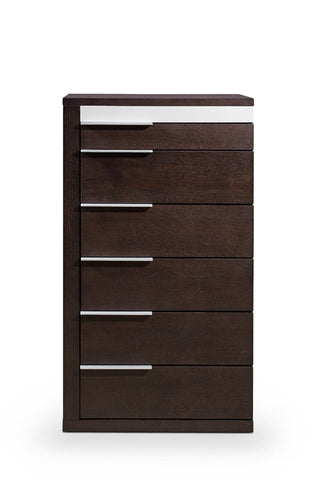 Modrest Torino Modern Brown Oak & Grey Chest Model VGWCD-D04-BRNOAK