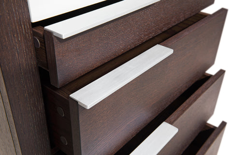 Modrest Torino Modern Brown Oak & Grey Chest Model VGWCD-D04-BRNOAK