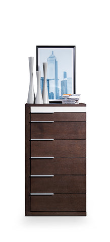 Modrest Torino Modern Brown Oak & Grey Chest Model VGWCD-D04-BRNOAK