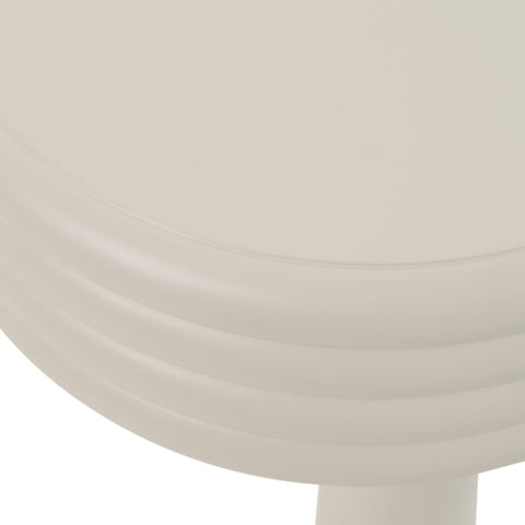 Modrest Townley Contemporary White Round End Table Model VGOD-LZ-252E-WHT