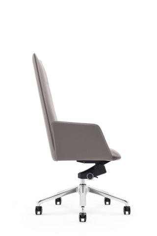 Modrest Tricia Modern Grey High Back Executive Office Chair Model VGFUA1911-GRY-OC