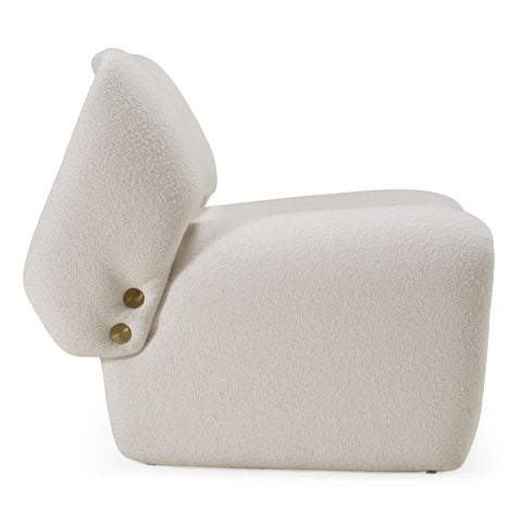 Modrest Tristan Modern Off White Fabric Accent Chair Model VGOD-ZW-21101-CH