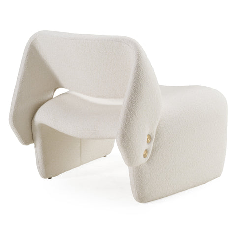 Modrest Tristan Modern Off White Fabric Accent Chair Model VGOD-ZW-21101-CH