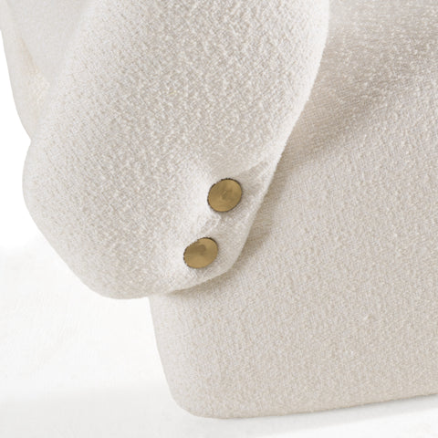 Modrest Tristan Modern Off White Fabric Accent Chair Model VGOD-ZW-21101-CH