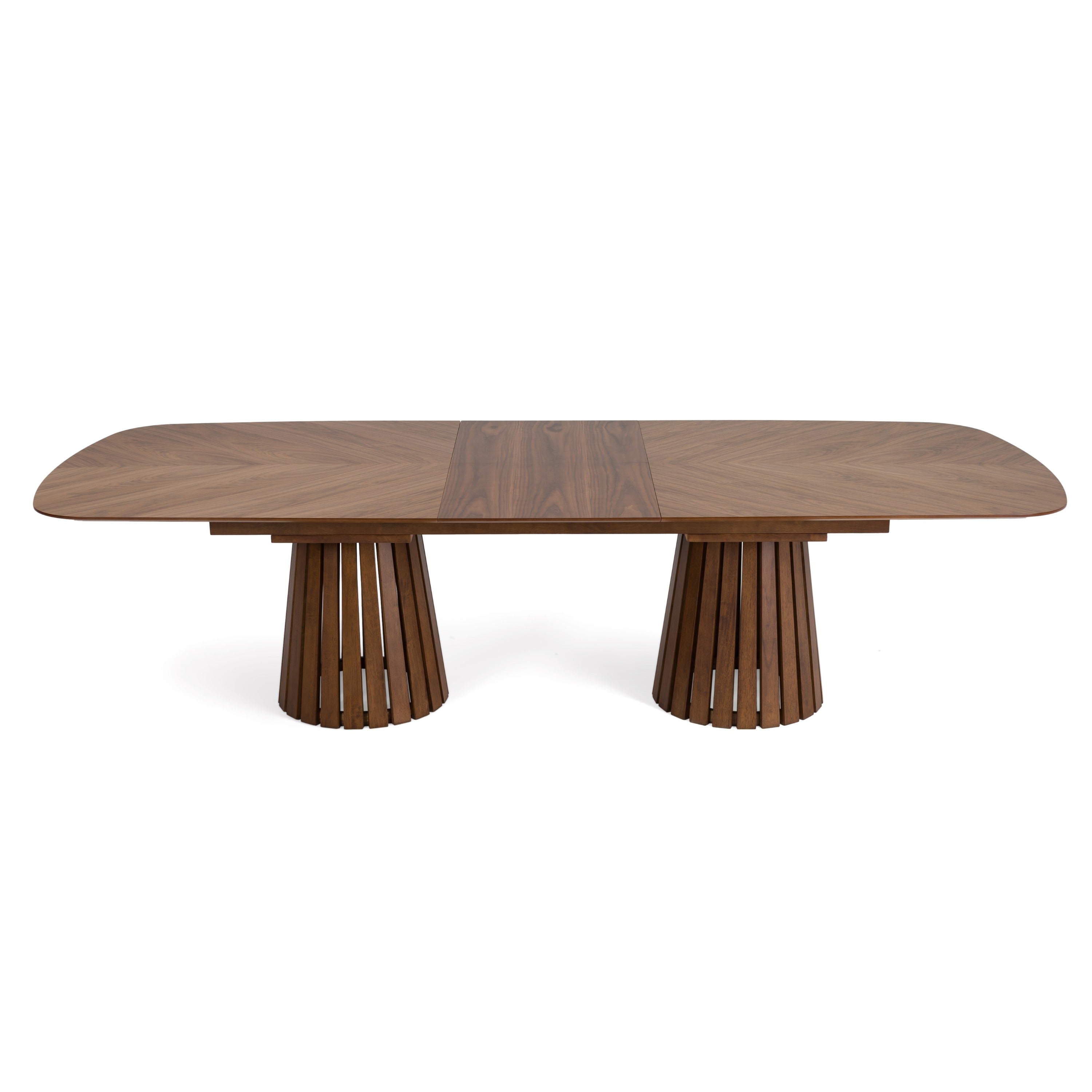 Modrest Truman Mid Century Modern Walnut Extendable Dining Table Model VGMA-MI-5346