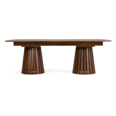 Modrest Truman Mid Century Modern Walnut Extendable Dining Table Model VGMA-MI-5346