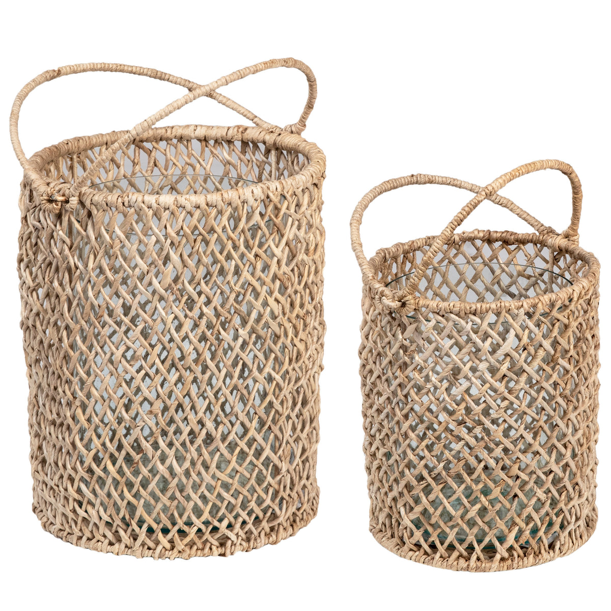 Catalina Natural Finish Basket Hurricanes Set Of 2