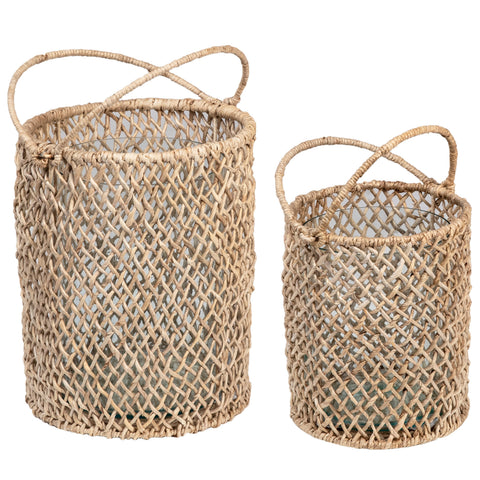 Catalina Natural Finish Basket Hurricanes Set Of 2
